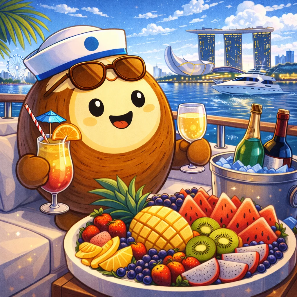 Premium Refreshments and Fruits Platter